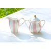 Grace's Teaware Grace Teaware Pink and White Scallop Fine Porcelain
