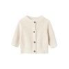 NAME IT Child Waffle Knit Cardigan, Peyote Melange