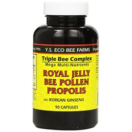 YS Organic Farms: Royal Jelly Bee Pollen Propolis w/Ginseng 90 ct
