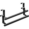 DAIYEE Stainless Steel Over Door Towel Rack Bar Holders for