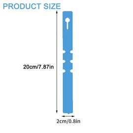 200Pcs Blue Plant Labels Plant Tags Wrap Around Hanging Tags Adjustable Outdoor Nursery Garden Labels Sun-Proof Reusable Tree Markers with 2pcs Waterproof Permanent Marker Pen (200pcs Blue)