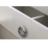 AWOCAN 2PCS Round Recessed Door Handle Hidden Brushed Stainless Steel
