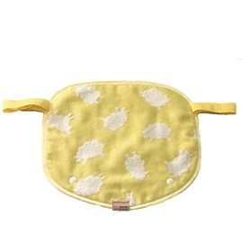 Ergo Omni Bjorn 2-Way Bib Cover, For Bib Drool Cover or Head Cover, Made in Imabari (Yellow Sheep)