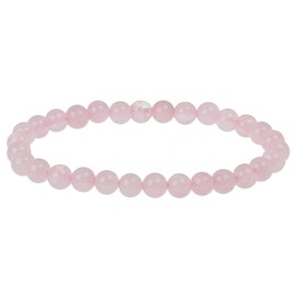 ELEDORO Stretch Bracelet Made of Real Gemstone Beads (6 mm) – Pearl Bracelet for Stylish Elegance, Gemstone