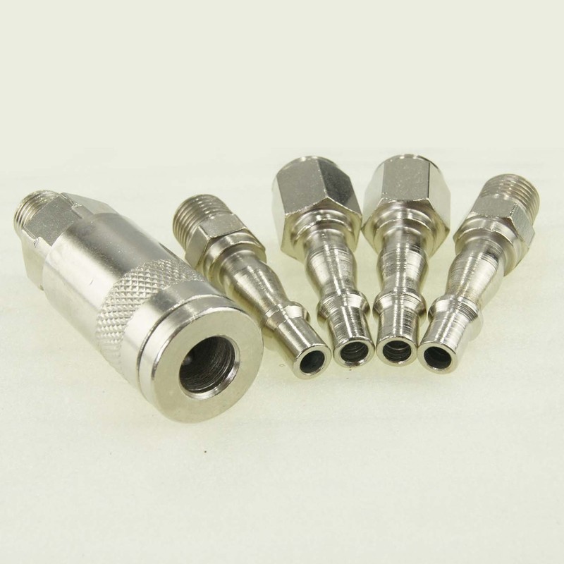 ORAZIO 5PCs 1/4" BSP Air Line Compressor Hose Quick Coupler