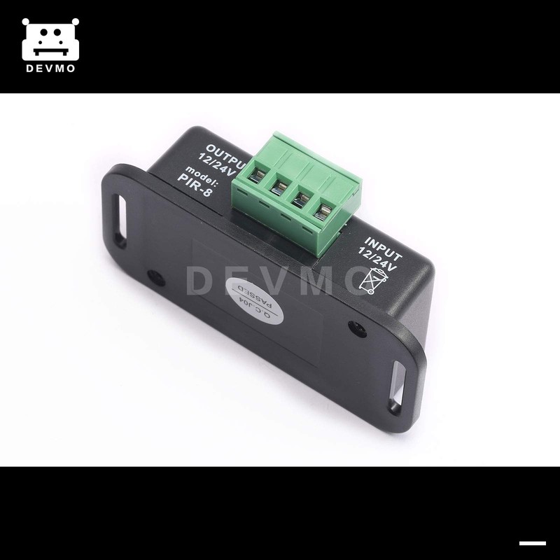 DEVMO Automatic DC 12V-24V 8A Infrared PIR Motion Sensor Switch
