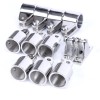 Amarine Made 12Pcs 316 Stainless Steel 3 Bow Boat Bimini