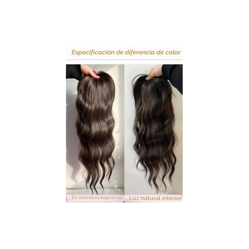 PANEWAY Toppers De Pelo Para Mujeres 20 Pulgadas De Largo
