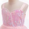 Tangsenyu Wicked Glinda Costume Kids Witch Pink Fairy Princess Fancy