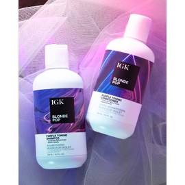 IGK BLONDE POP Purple Toning Conditioner, 8 Oz