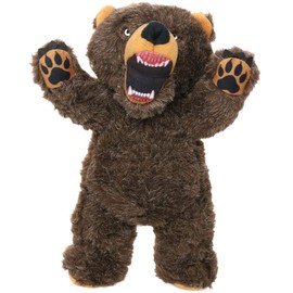 MIGHTY- Angry Animal Bear - Squeaker-Multiple Layers. Made Durable, Strong & Tough. Interactive Play (Tug, Toss & Fetch). Machine Washable & Floats