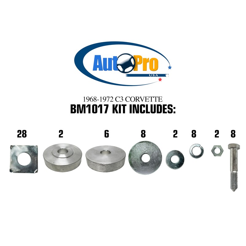 Body Mount Bushings Compatible with C3 Corvette 1968-1972