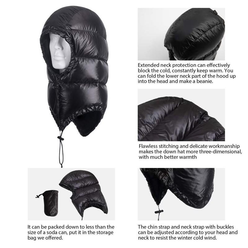 Tapasimme Winter Warm Down Cap Ultralight Windproof Sleeping Bag Outdoor