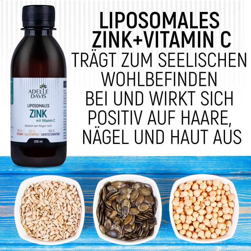 Adelle Davis® Liposomal Zinc 15 mg with Vitamin C 1000
