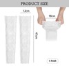 FloralGrace 1 Piece White Lace UV Protection Arm Warmers for
