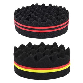 CENPEK Pack of 2 Magic Curl Sponge Twist Sponge Double Sided Hair Brush Sponge Twist Curl Sponge Magic Hair Braider Dreadlock Coils Curling Brush