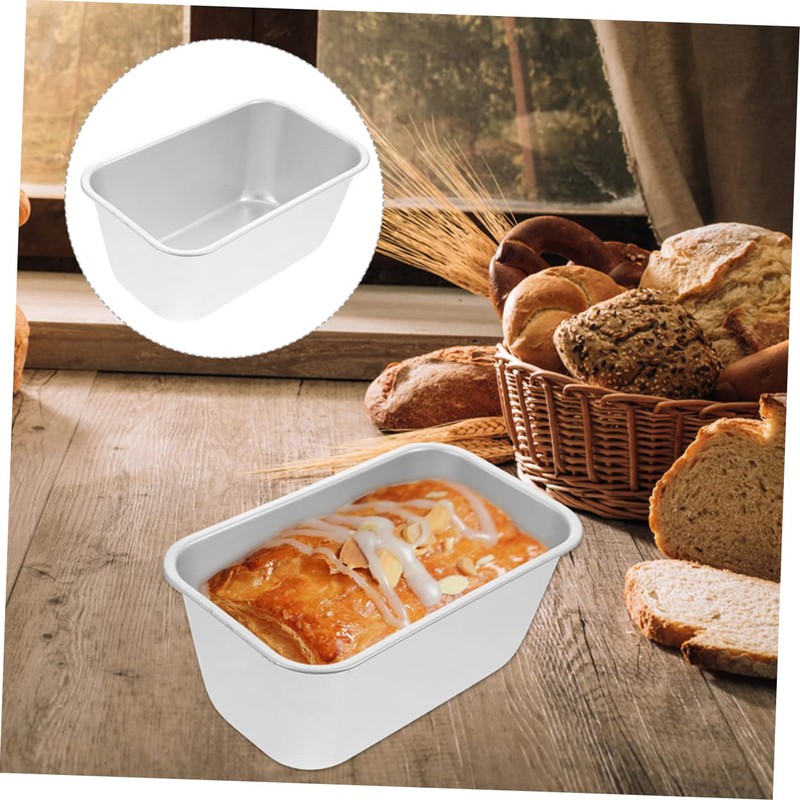 Ciieeo 2pcs Aluminium Alloy Bread Molds Toast Baking Pans for