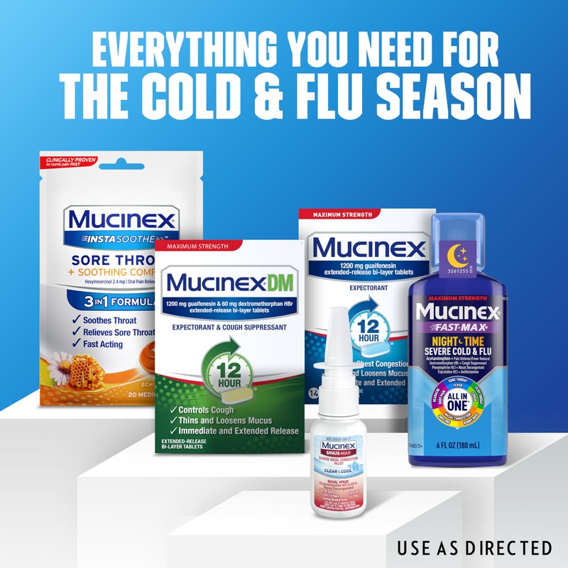 Mucinex Sinus-Max Nasal Spray Decongestant, 12 Hour Over-The-Counter Medication Nose