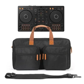 OUKNAK Protector Bag Storage Case, Tote Bag for Pioneer DJ DDJ-FLX4/DDJ-REV1, Travel Carrying Case for Numark Mixtrack Platinum FX, Compact DJ Controller Padded Carry Case