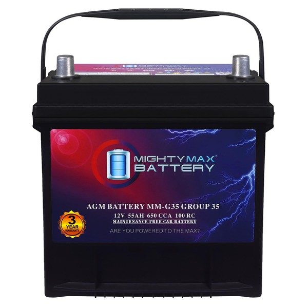 Mighty Max Battery MM-G35 Group Size 35 12V, 55Ah, 100RC,