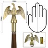 Frunke Eagle Flagpole Topper Metal Eagle Flag Pole Finial 6"
