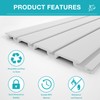 NeatiEase Slatwall Panel Wall Storage Systems, 2 x 4ft Slat