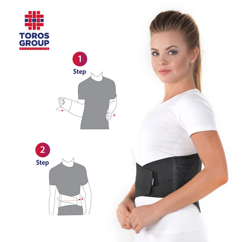 TOROS-GROUP Heat belt, kidney warmer, back warmer, heat belt, lumbar