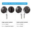 Gobrico Single Cylinder Deadbolt Locks for Entry Front Door Oil
