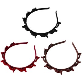 ZWWOGE 3 Stück Haarreif mit klammern,geflochtene Haarspangen,Hairstyle Hairpin,geflochtene Stirnbänder,frisurenhilfe,Haarnadeln Friseurbedarf