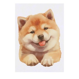 'Cute Akita Dog ' Temporary Tattoo - Water Resistant, Skin-Safe, Non-Toxic Transfer (TO00085731)