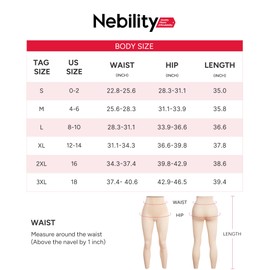 Nebility Seamless Shapewear for Women Tummy Control Butt Lifting Shapewear Thigh Slimmer Light Shaping Footless Tights (Beige,Large)