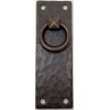 Furniture Knowledge VERTICAL Hammered Forged Brass Mission DOOR PULL Antique