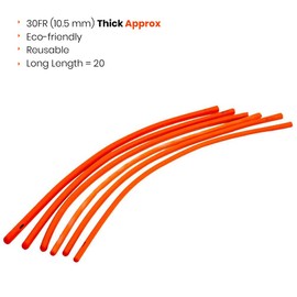 HealthAndYoga(TM) Rubber Colon Tube - Close End 34 FR