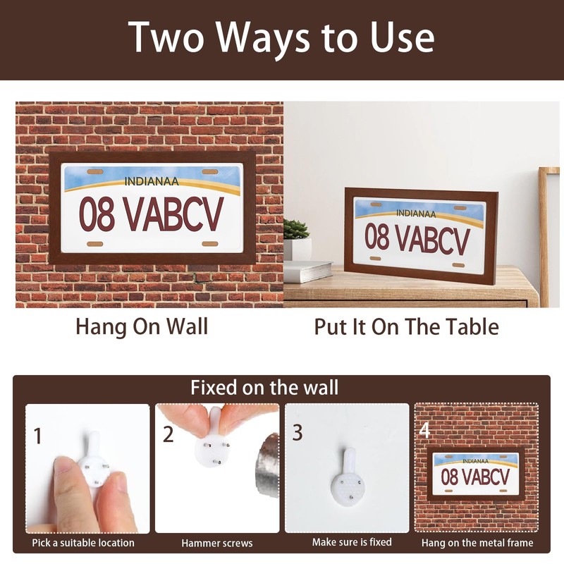 License Plate Frames Wall Decor, Car Number Plate Covers &