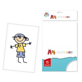 15 Sheets A4 White Cardstock Scrapbooking Home Craft School