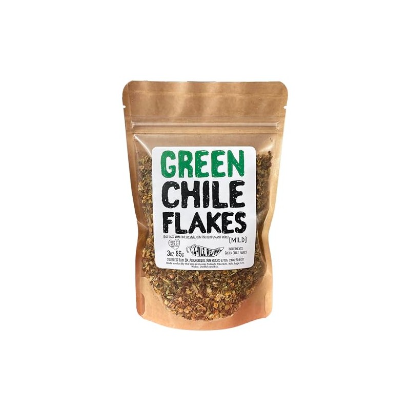 New Mexican Crushed Green Chile Flakes - MILD