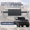 Capable Bumper Slanted Front License Plate Mount Compatible with 2021
