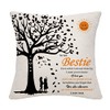 Inspirational Bestie Gifts for Women Cushion Cover Throw Pillow Cover