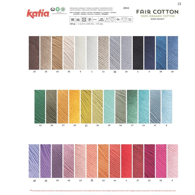 Katia Fair Cotton – Colour: Purple Pastel (48) – 50