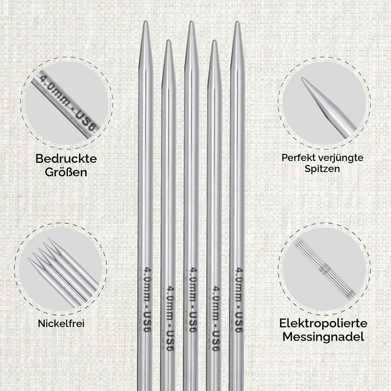 KnitPro Nova Starter Needle Set 6 Inches (15 cm) |