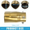 X AUTOHAUX Car Exhaust Tip Heart Shaped Tail Pipe 2.4Inch
