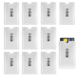 MZOYOURO 12 Pieces RFID Card Holder Blocking Sleeves for Credit Cards, ID Card Protection, Anti-Theft Wallets for Credit Cards and EC Cards, EC Card Case for Bank Cards