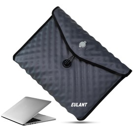 EULANT 14 Inch Laptop Case, Grey, Waterproof 360° Protection, Laptop Sleeve Case, Compatible with MacBook Air M1/M2/M3/M4 Pro/Max, Magnetic Buckle Closure