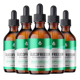 Unbranded (5 Pack) Gluco Freedom Blood Support Supplement GlucoFreedom Drops