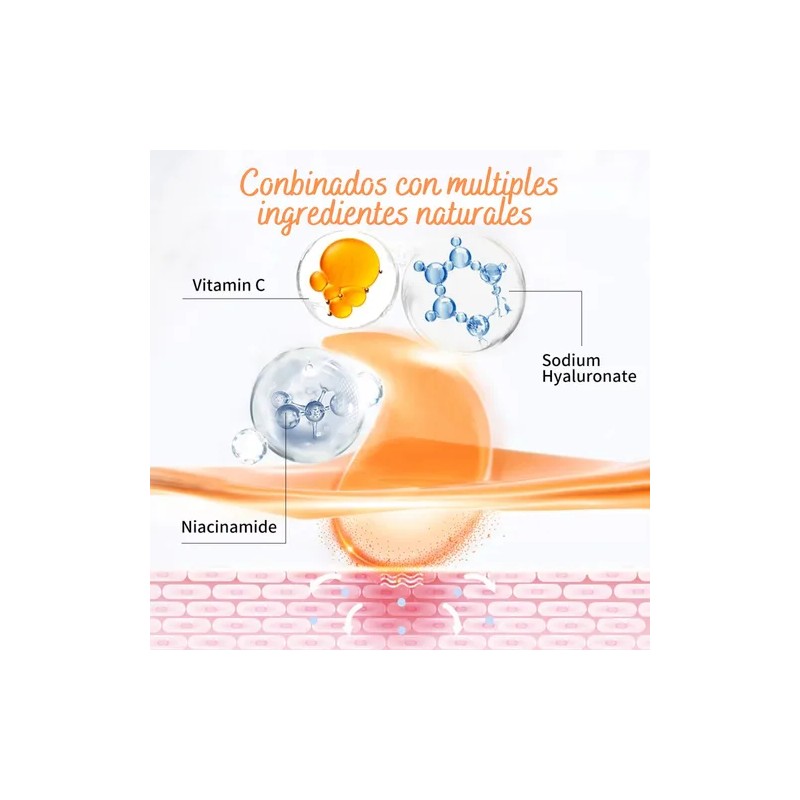 60 Parches Cuidado Facial Contorno Ojos Hidrogel Vitamina C