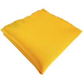 TigerTie Handrolliert Hanky in Plain – 25 x 25 cm - yellow