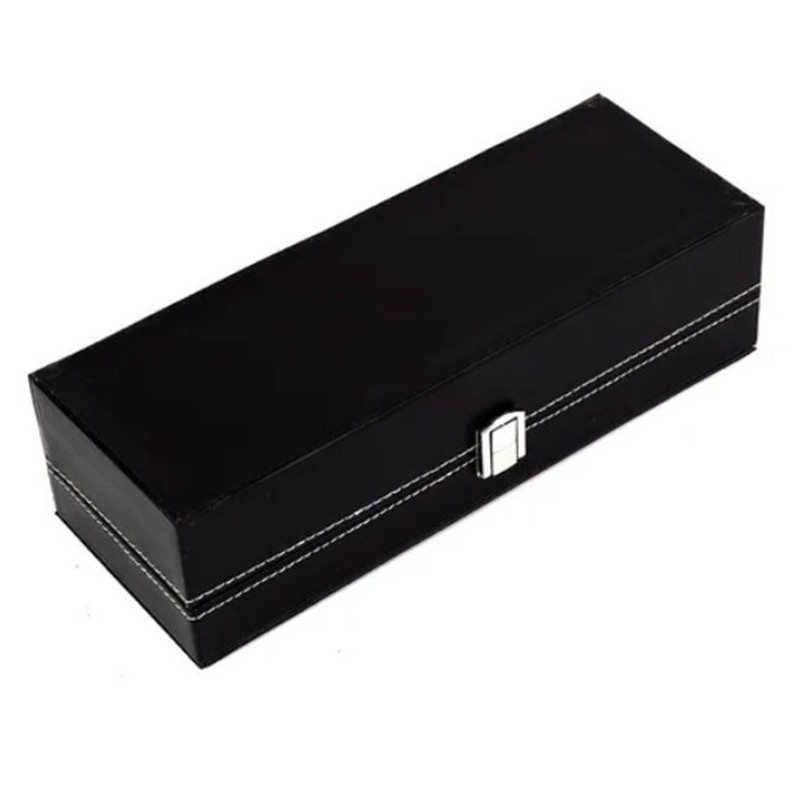Watch Organizer 6 Slot Dustproof Moistureproof Transparent Window Watch Display