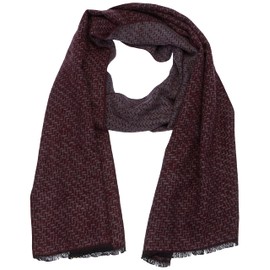 Hechter Paris Men's Woven Scarf, Red, Normal, red