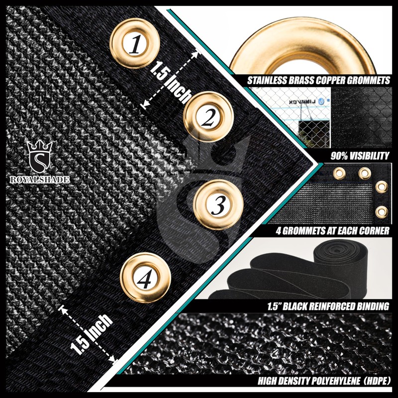 Royal Shade Privacy Fence Screen Sample Set Standard RSTAP0450