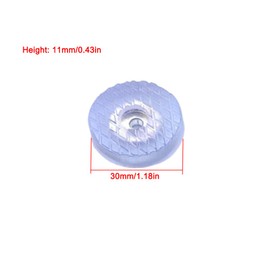 TopHomer 60pcs Furniture Pads, PVC Wood Furniture Sliders Hardwood Floor Protectors Surface Protection for Chair Table Desk Dresser Cabinet Sofa Couch Leg Feet Carpet, 30mm/1.18in Round